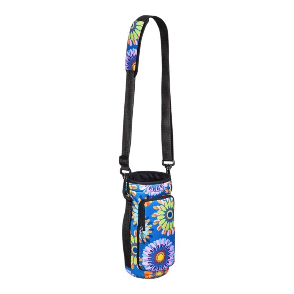 NWT Cypress Home Boho Floral Neoprene Water Bottle Carrier